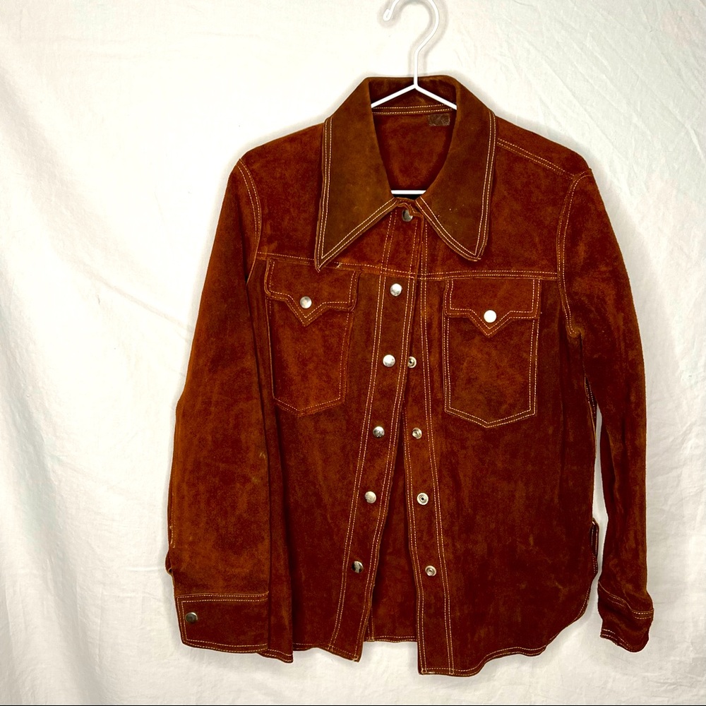 Vintage 70s Cowhide Western Style Jacket